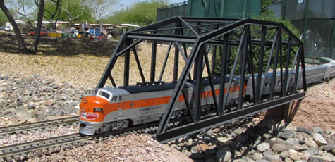Western Pacific California Zephyr crossing bridge